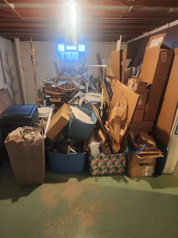 Roll-off dumpster container at job site for 20 Yard Dumpster Rental in Brookshire